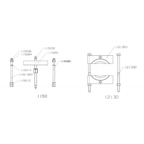 EXTRACTOR FORZA PUENTE Y GUILLOTINA SERIE 1100-1200